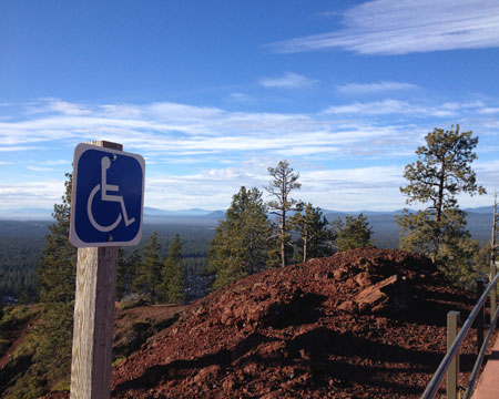 access sign with mountains access sign with mountains
