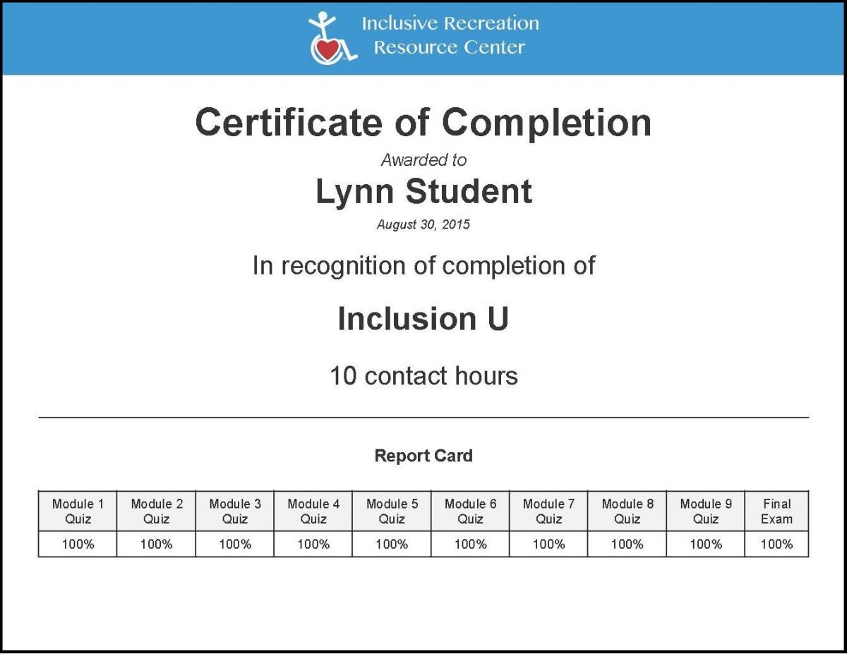 inclusion u online inclusive recreation resource center